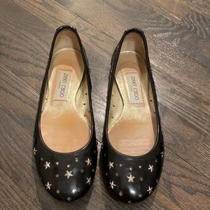 Jimmy Choo Studded Star Flats